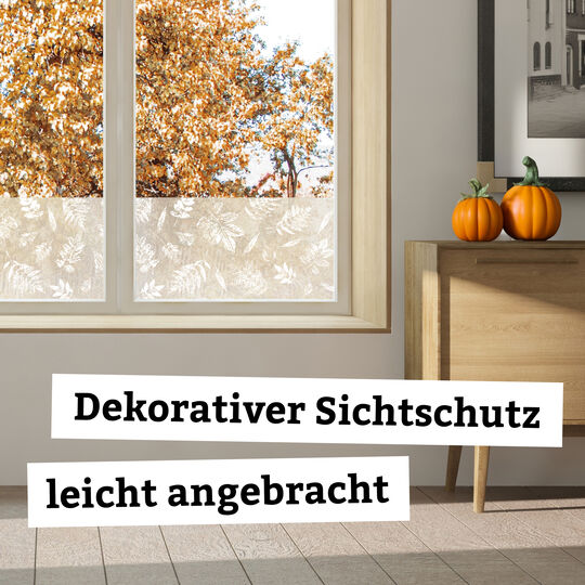 Fensterfolie static window border Falling Leaves image number null